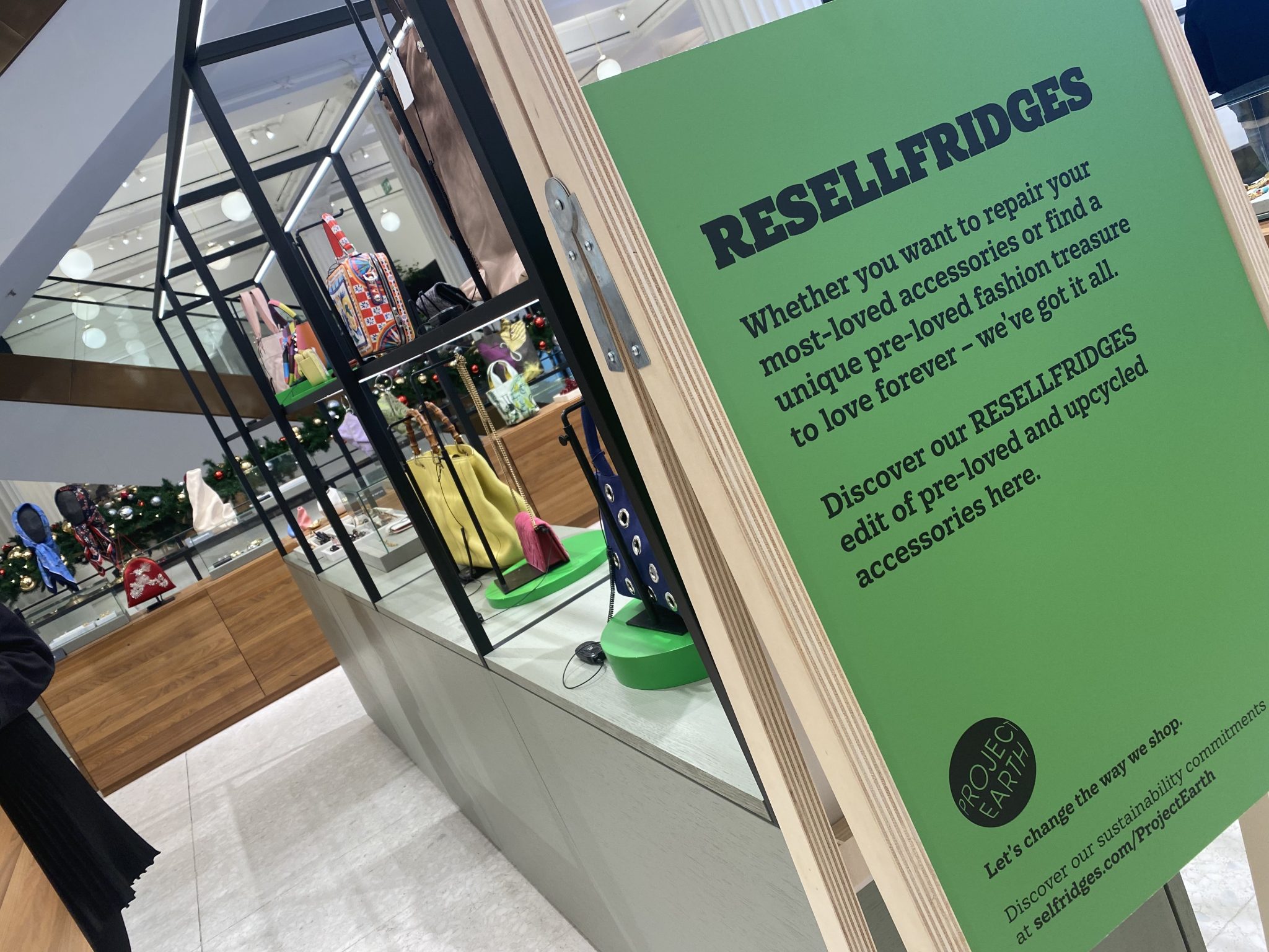 Clothing repair is a big part of Selfridges Project Earth work