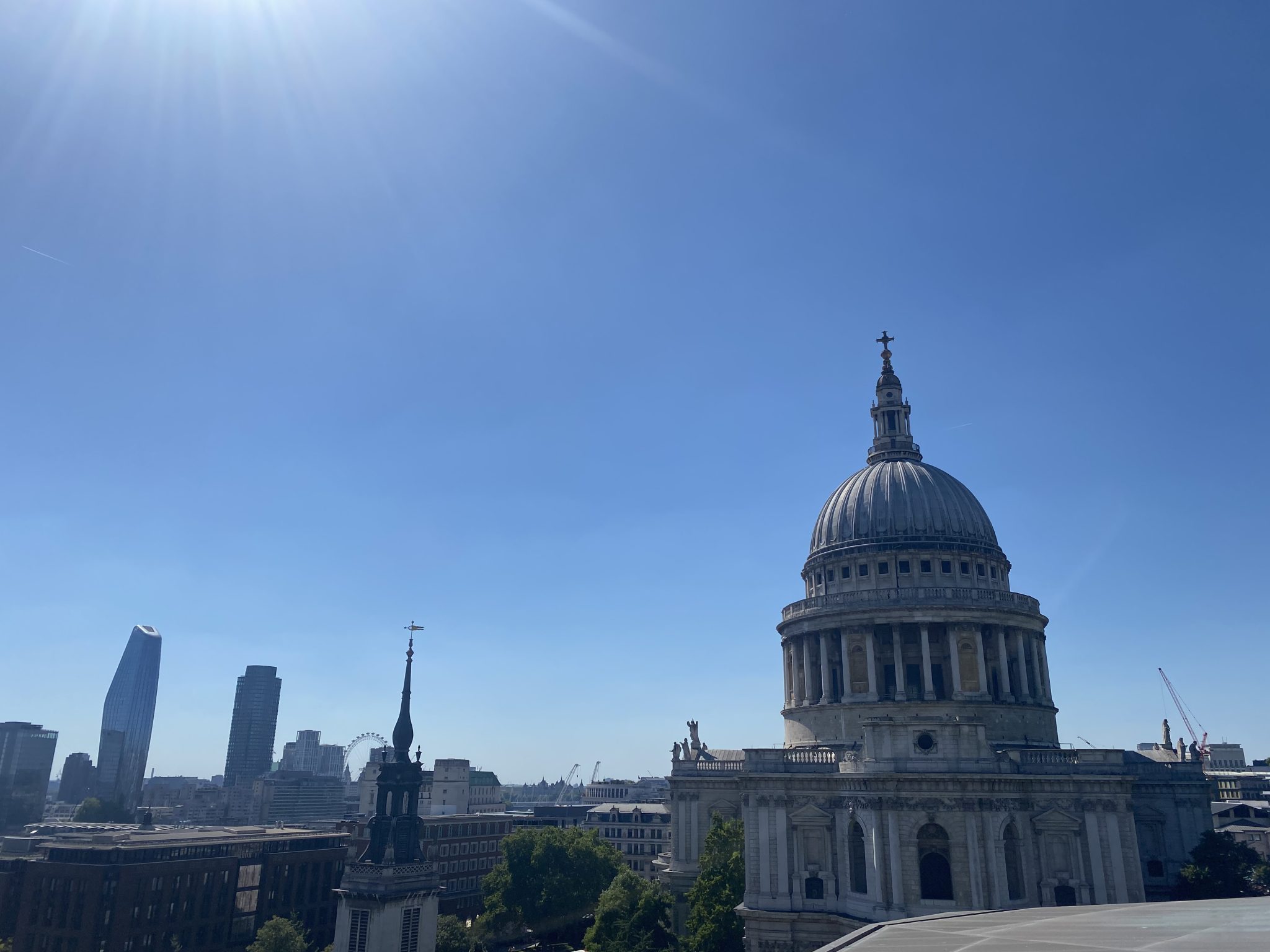 The view from One New Change in London