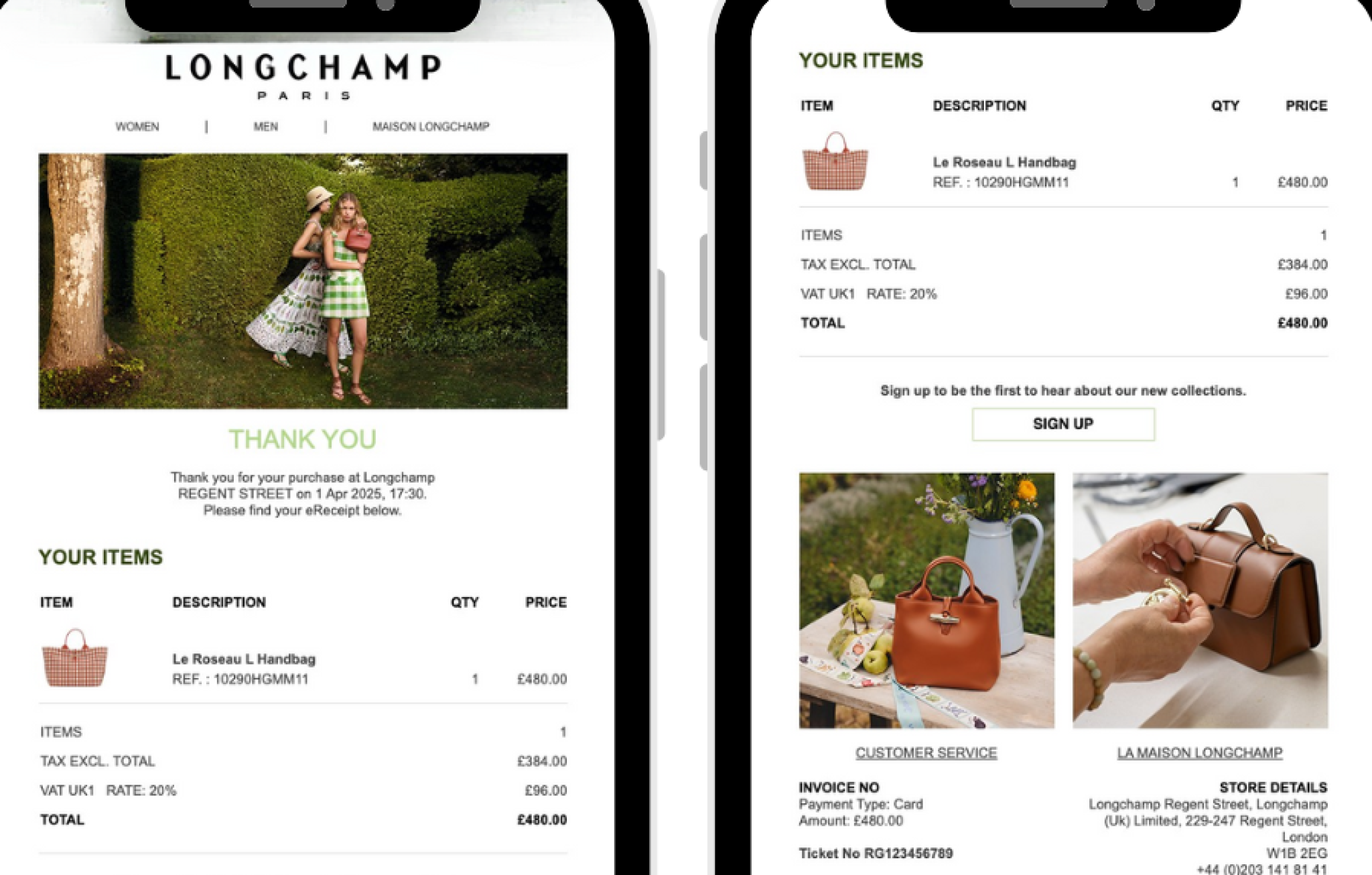 Digital receipts cut out paper waste