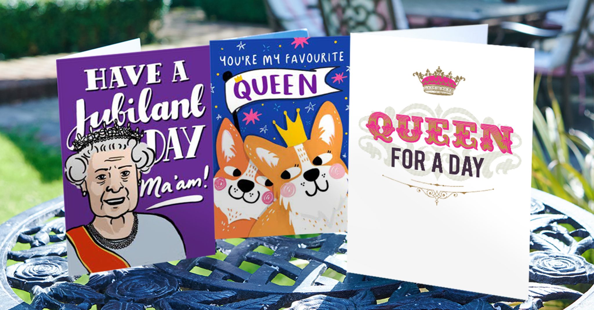Queen's Jubilee cards from Moonpig