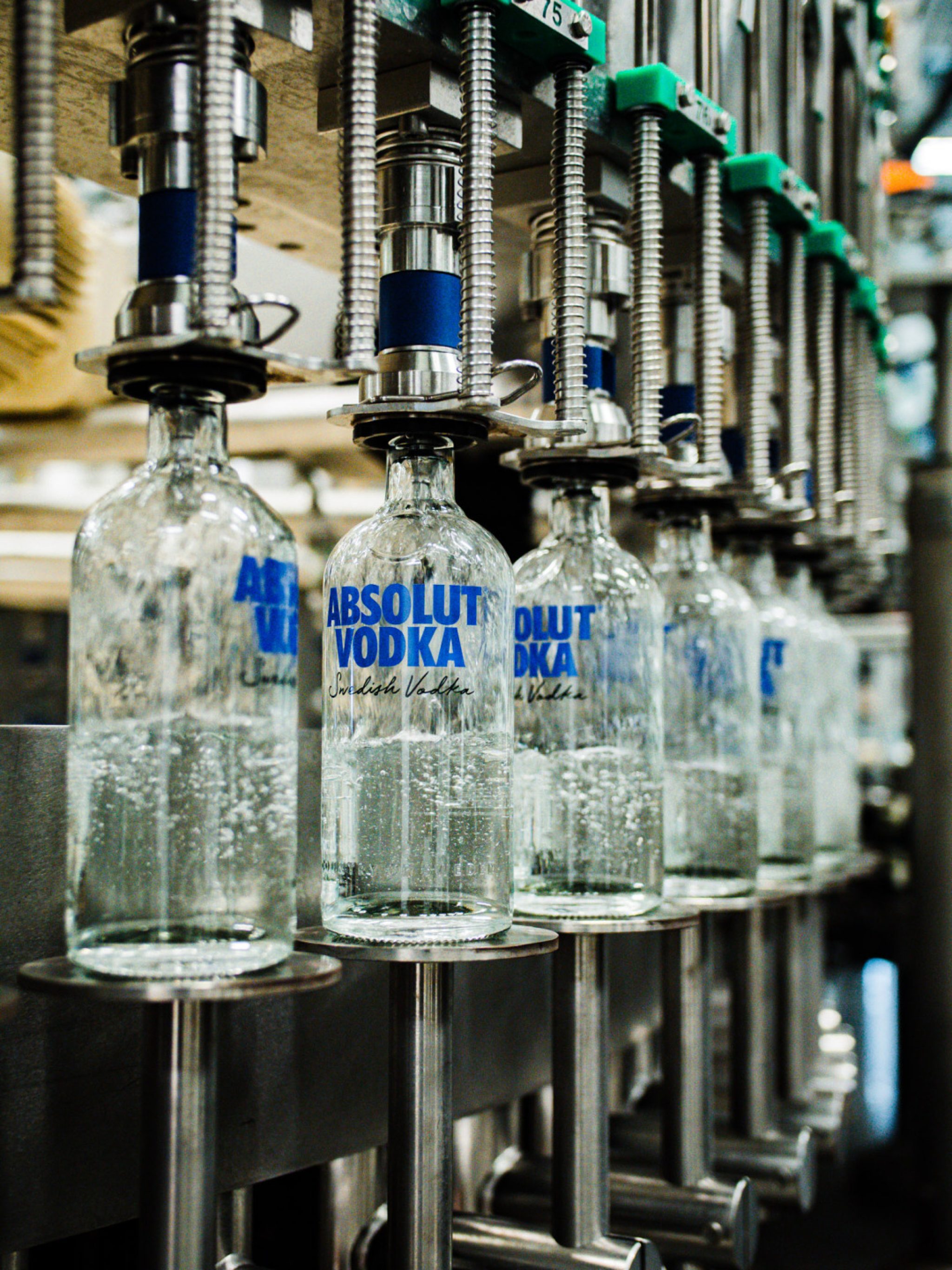 Absolut Vodka using hydrogen energy in some of its bottle making process
