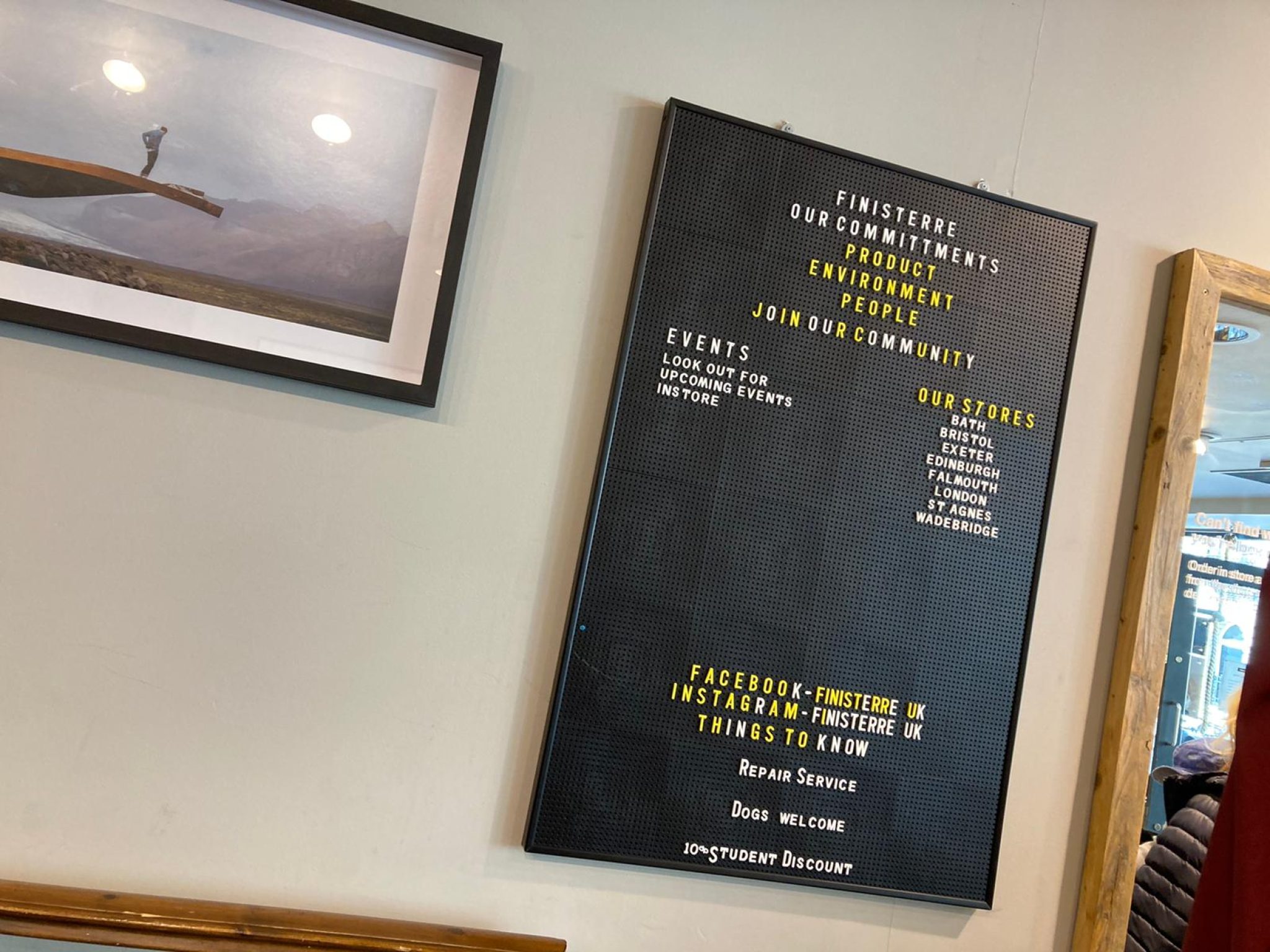 New Finisterre London store offering repair workshops